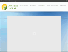 Tablet Screenshot of convert-solar.com